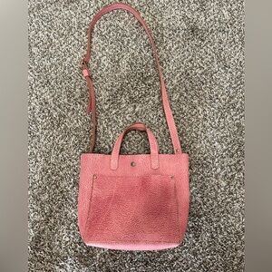 Portland Leather Company mini crossbody tote- 🦄 Flamingo